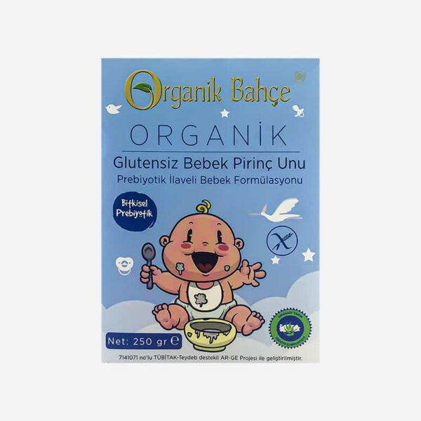 Organik Bahçe Glutensiz Bebek Pirinç Unu 250 g Organik Bahçe Glutensiz Bebek Pirinç Unu 250 g