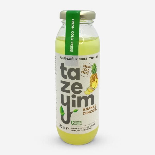 Tazeyim Ananas Zencefil Meyve Suyu 250 ml Tazeyim Ananas Zencefil Meyve Suyu 250 ml