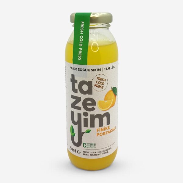 Tazeyim Finike Portakalı Meyve Suyu 250 ml Tazeyim Finike Portakalı Meyve Suyu 250 ml