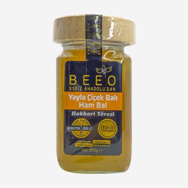 Beeo Yayla Çiçek Balı Ham Bal - Hakkari Yöresi 300 g Beeo Yayla Çiçek Balı Ham Bal - Hakkari Yöresi 300 g